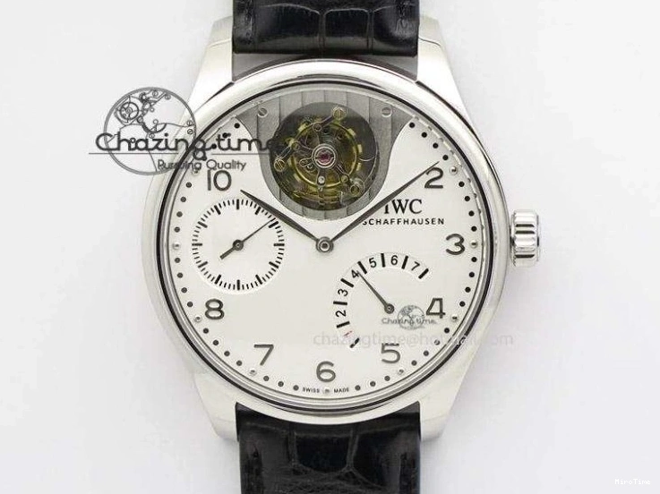 MIROTIME 1219 Unisex Portuguese Real PR RG IW500702 ZF 1:1 Best Edition On Brown Leather Strap A52010 V 7303